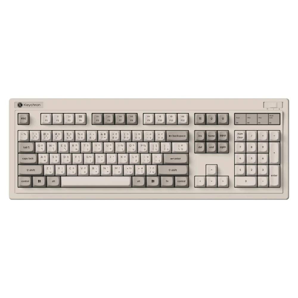 āļāļĩāļĒāđāļāļāļĢāđāļāđāļāļĄāļĄāļīāđāļ Keychron R6 Swappable RGB Backlight Silent Banana Switch - Retro