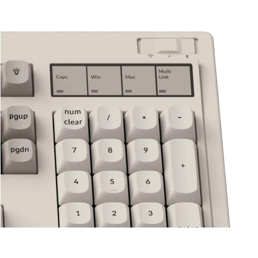 คีย์บอร์ดเกมมิ่ง Keychron R6 Swappable RGB Backlight Silent Banana Switch - Retro