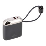 พาวเวอร์แบงค์ TECHPRO 10000 mAh Built-In Cable 22.5W UP1001 (CCC) Navy Blue