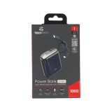 พาวเวอร์แบงค์ TECHPRO 10000 mAh Built-In Cable 22.5W UP1001 (CCC) Navy Blue