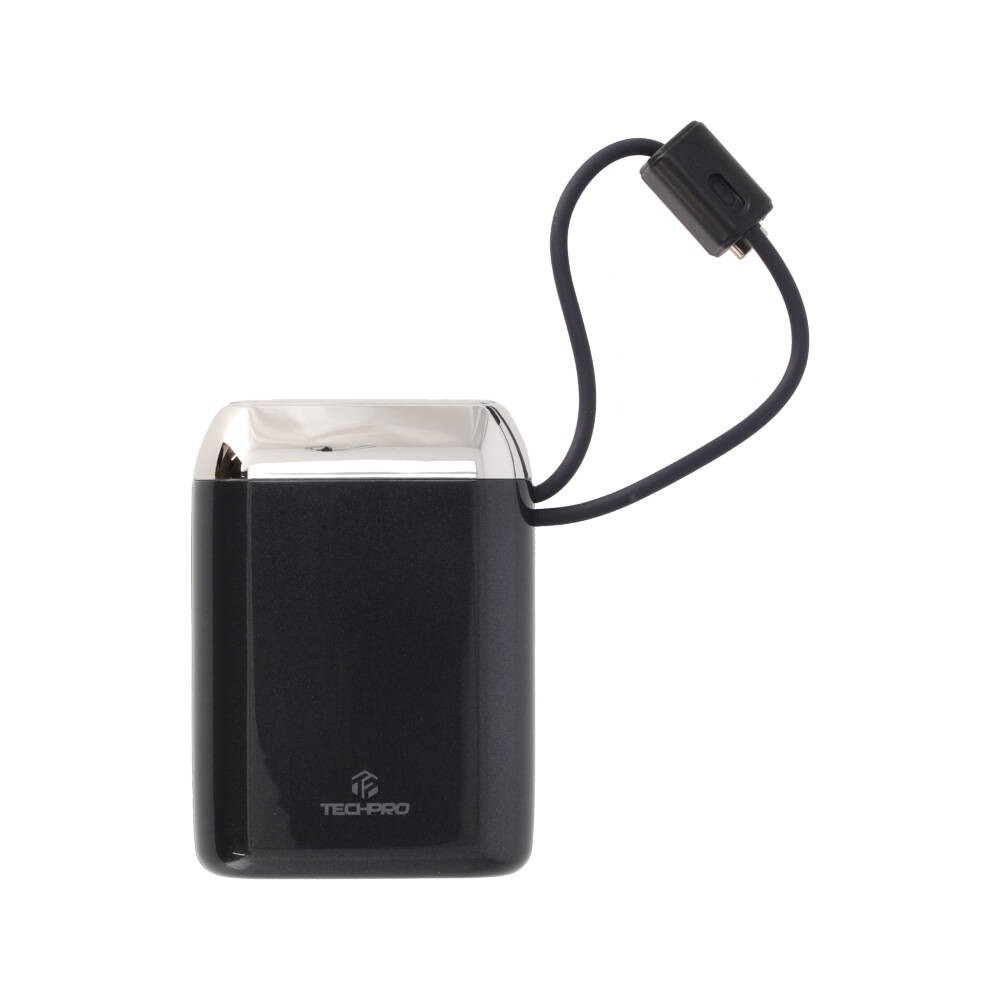 พาวเวอร์แบงค์ TECHPRO 20000 mAh Built-In Cable 22.5W 1076-2D (CCC) Navy Blue