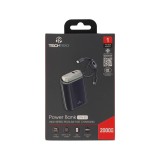 พาวเวอร์แบงค์ TECHPRO 20000 mAh Built-In Cable 22.5W 1076-2D (CCC) Navy Blue