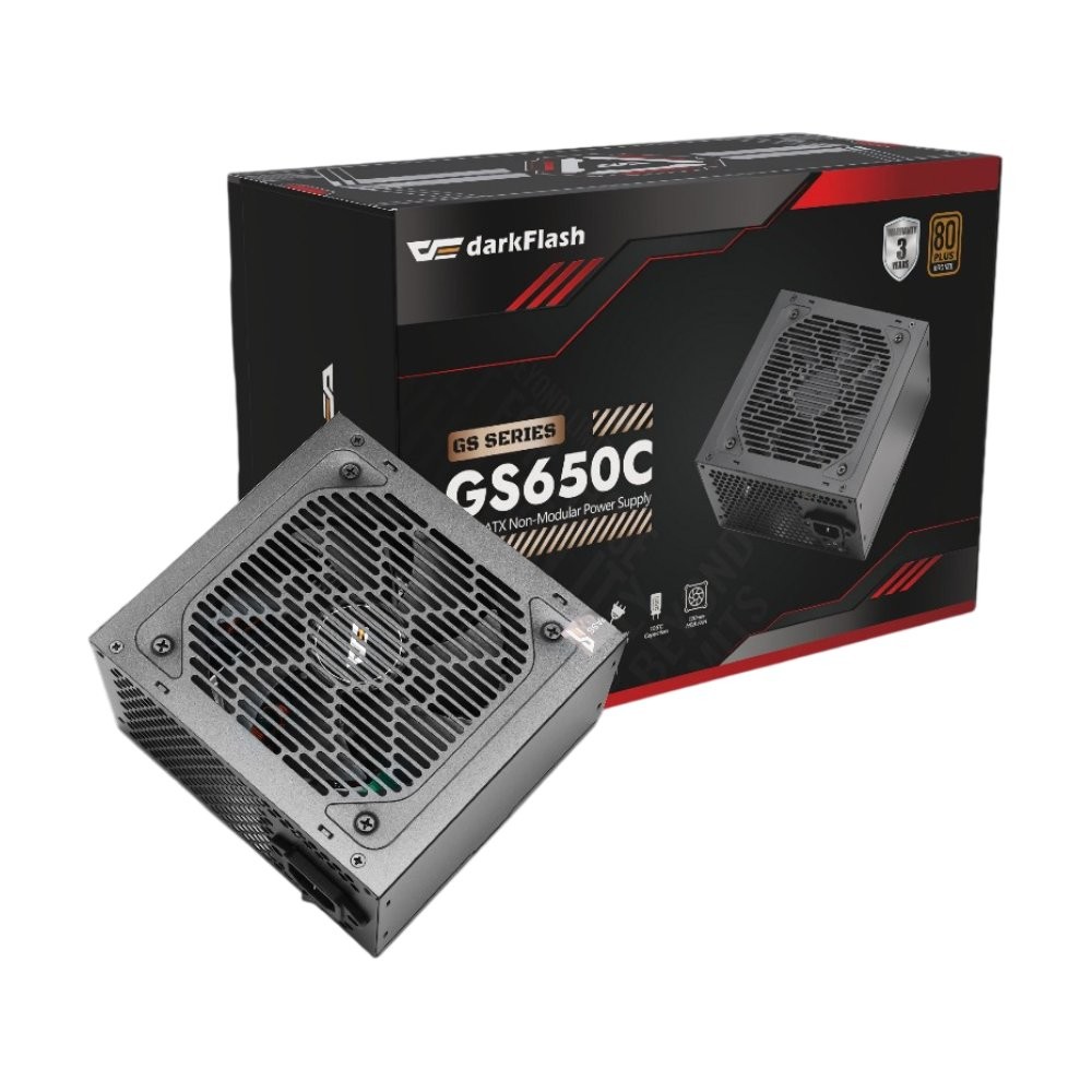 พาวเวอร์ซัพพลาย DARKFLASH GS650C 650W 80 Plus Bronze (DF-PSU-GS650C-K)