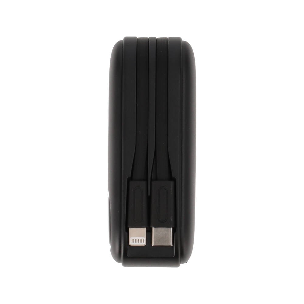 พาวเวอร์แบงค์ TECHPRO 15,000 mAh Built-In Cable 3-in-1 22.5W UP1501 (CCC) Black