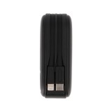 พาวเวอร์แบงค์ TECHPRO 15,000 mAh Built-In Cable 3-in-1 22.5W UP1501 (CCC) Black
