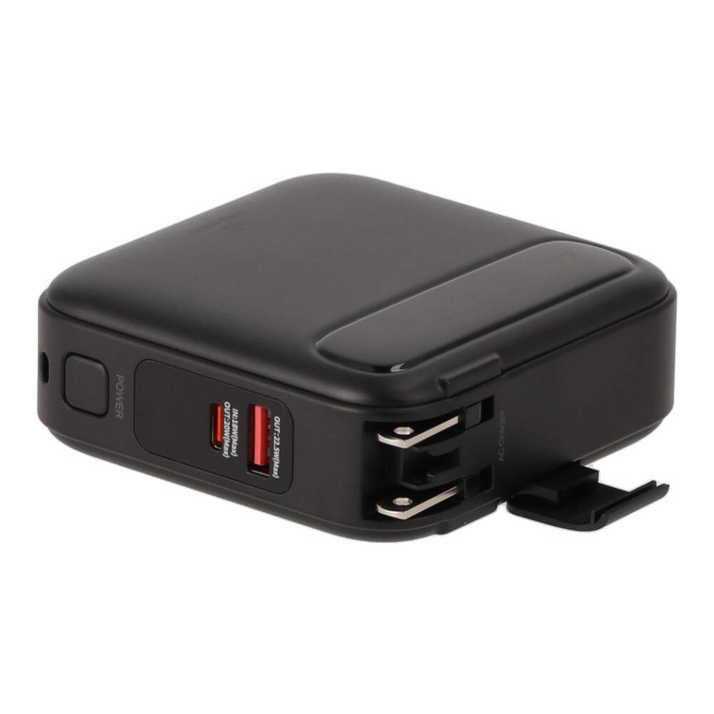 พาวเวอร์แบงค์ TECHPRO 15,000 mAh Built-In Cable 3-in-1 22.5W UP1501 (CCC) Black