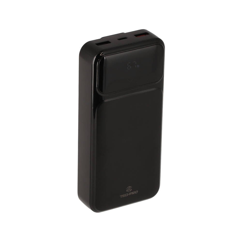 พาวเวอร์แบงค์ TECHPRO 20,000 mAh Built in Cable 22.5W C20 (CCC) Black
