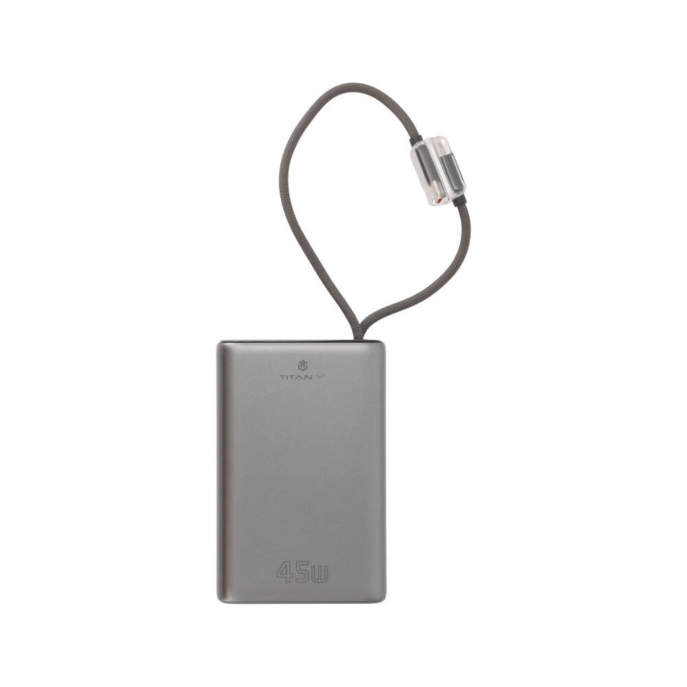พาวเวอร์แบงค์ TITANV 20,000 mAh Colorful Screen with Built-in Cables 45W 1076-2A (CCC) Gray
