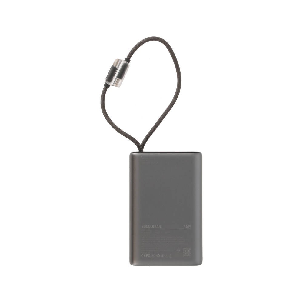 พาวเวอร์แบงค์ TITANV 20,000 mAh Colorful Screen with Built-in Cables 45W 1076-2A (CCC) Gray