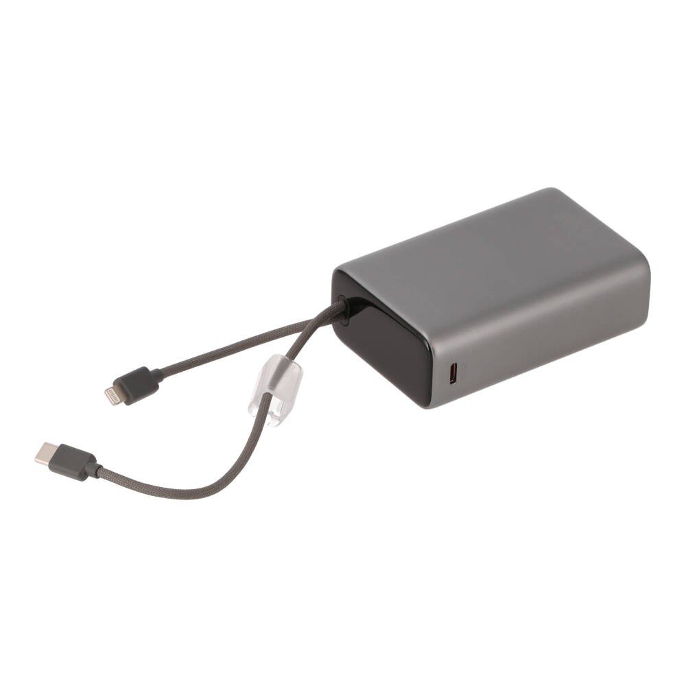 พาวเวอร์แบงค์ TITANV 20,000 mAh Colorful Screen with Built-in Cables 45W 1076-2A (CCC) Gray