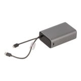 พาวเวอร์แบงค์ TITANV 20,000 mAh Colorful Screen with Built-in Cables 45W 1076-2A (CCC) Gray