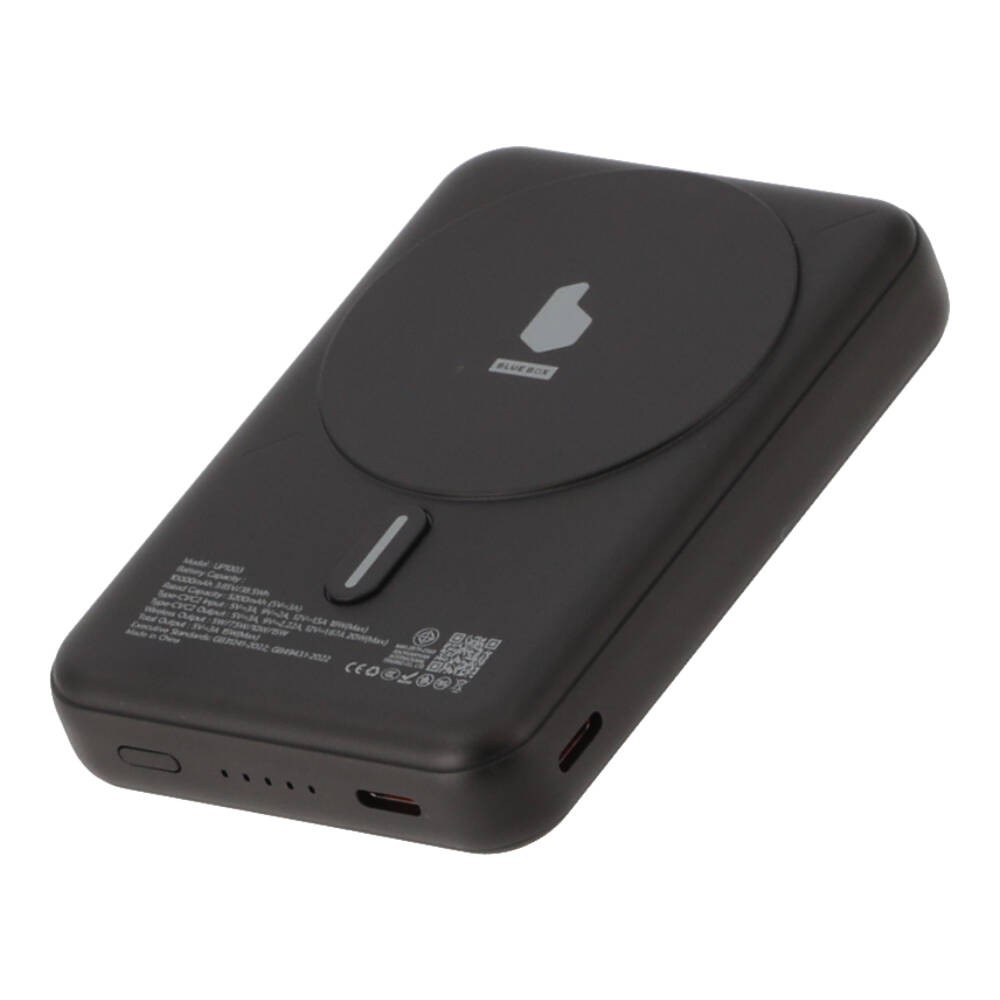 พาวเวอร์แบงค์ Blue Box Wireless Charging 10,000 mAh with Fast Charge 22.5W UP1003 (CCC) Black