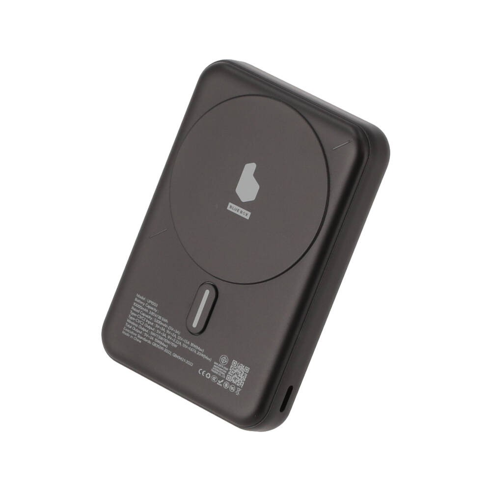 พาวเวอร์แบงค์ Blue Box Wireless Charging 10,000 mAh with Fast Charge 22.5W UP1003 (CCC) Black