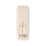 พาวเวอร์แบงค์ TECHPRO 15,000 mAh Built-In Cable 3-in-1 22.5W UP1501 (CCC) Cream