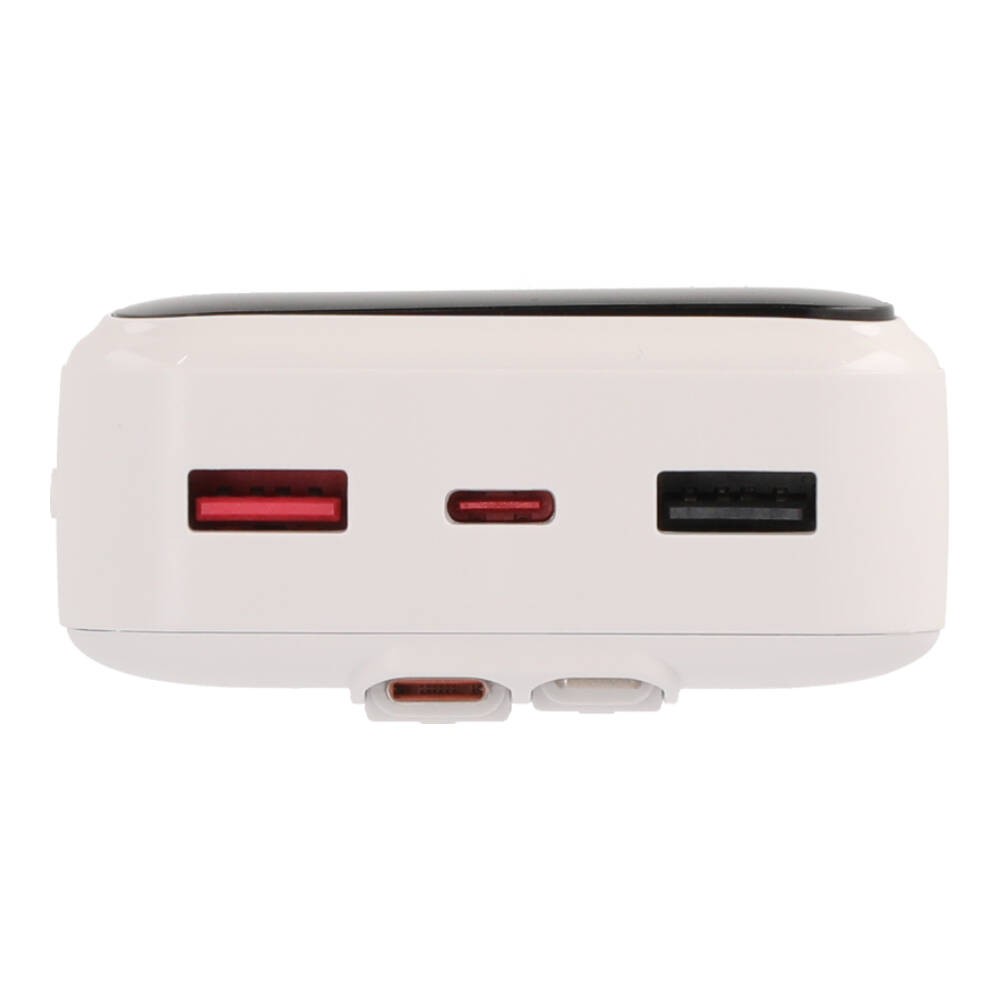 พาวเวอร์แบงค์ TECHPRO 20,000 mAh Built in Cable 22.5W C20 (CCC) White