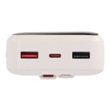พาวเวอร์แบงค์ TECHPRO 20,000 mAh Built in Cable 22.5W C20 (CCC) White