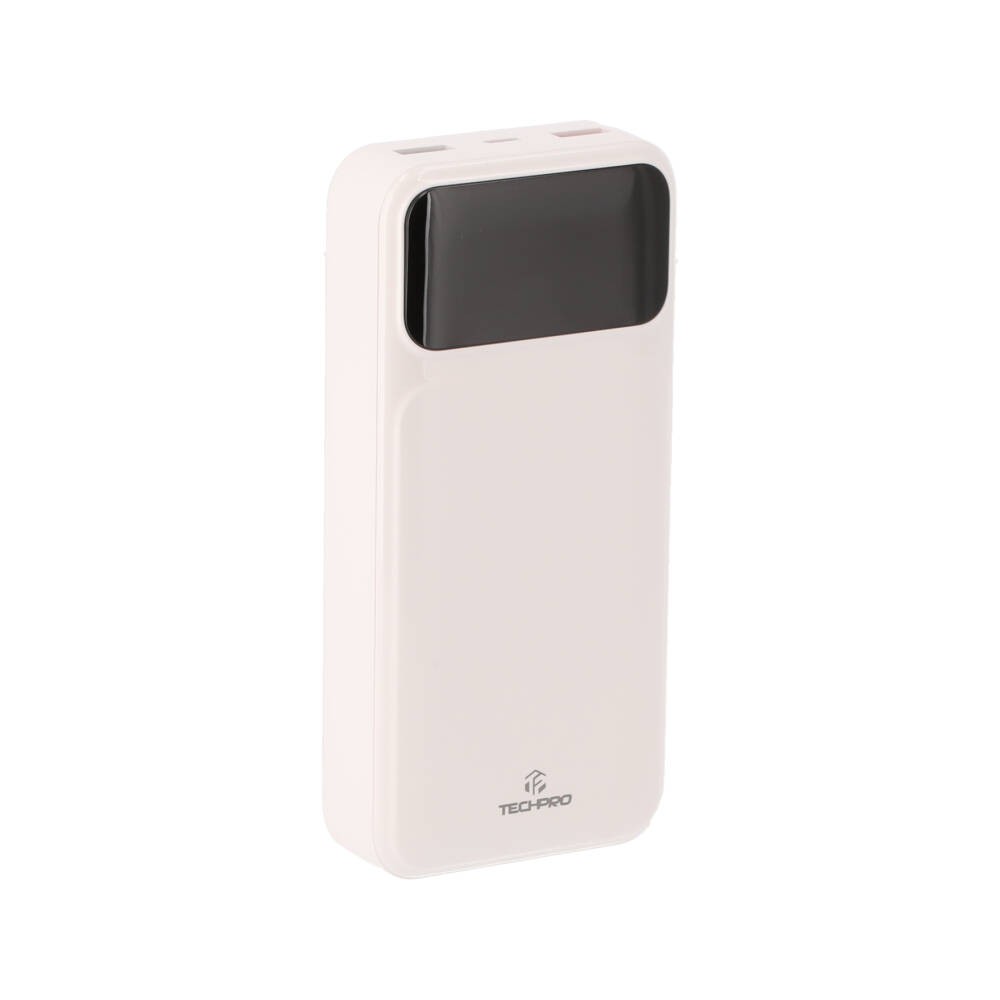 พาวเวอร์แบงค์ TECHPRO 20,000 mAh Built in Cable 22.5W C20 (CCC) White