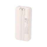 พาวเวอร์แบงค์ TECHPRO 20,000 mAh Built in Cable 22.5W C20 (CCC) White
