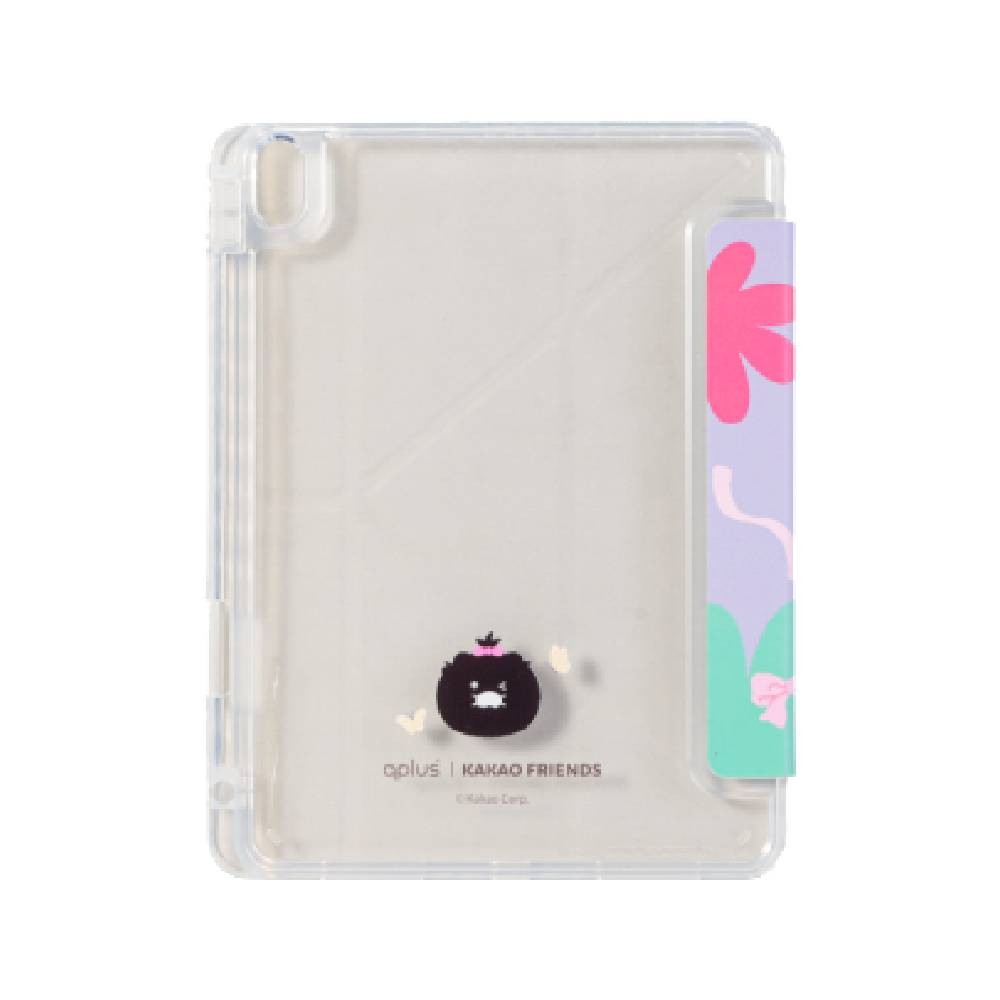 QPLUS x KAKAO Friends เคส iPad 10.2 7th/8th/9th Gen (2021) Y Model Fluffy Ribbon Club Purple