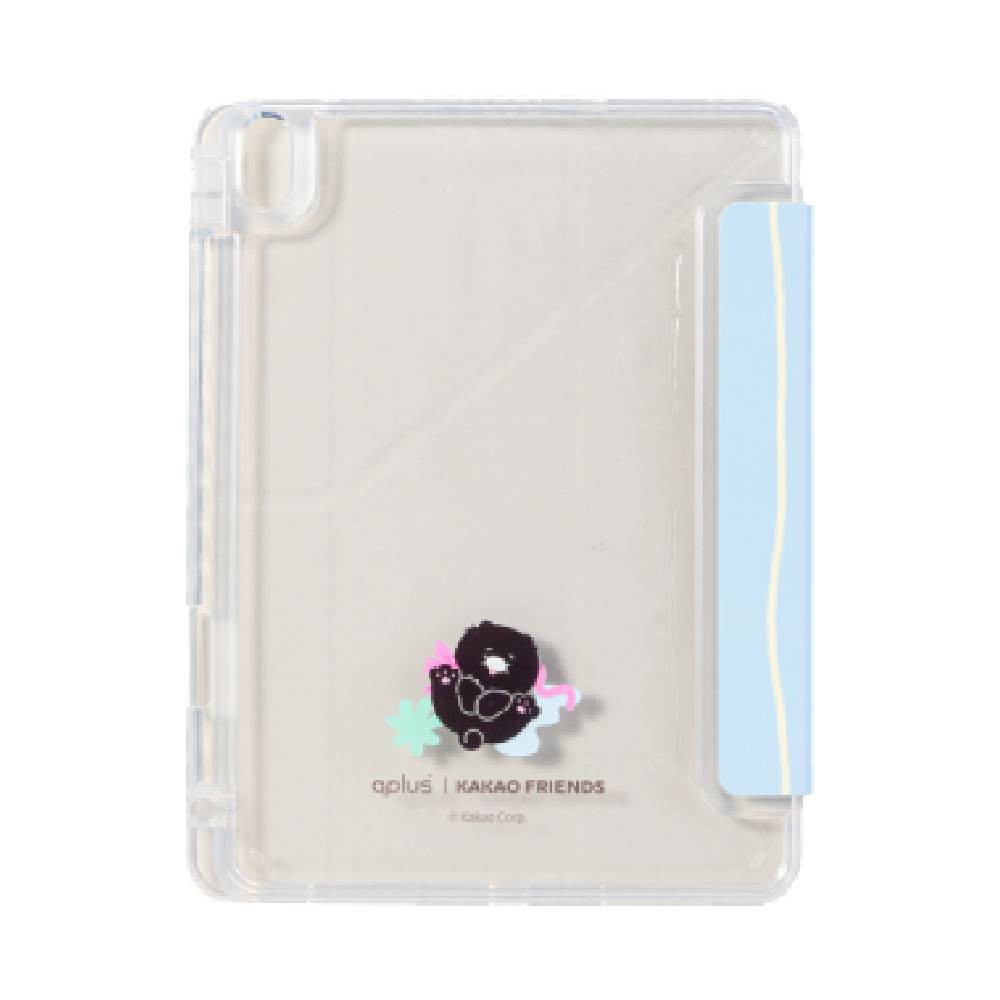 QPLUS x KAKAO Friends เคส iPad Gen 10th/11th 2025 Y Model Fluffy Ribbon Club Blue