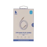 สายชาร์จ Blue Box USB-C to Lightning Cable 27W 1M. Mag Flat White (BB-C11)
