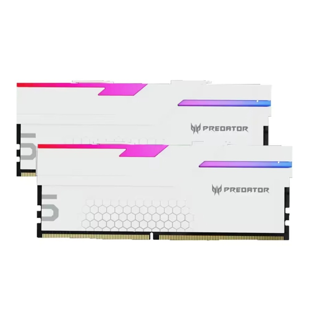 แรมพีซี ACER Predator Hermes DDR5 32GB/6800MHz (16GB x 2) CL32 RGB - White