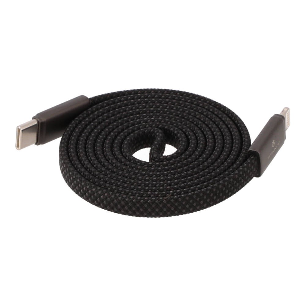 สายชาร์จ TITANV USB-C to Lightning MagCord II 27W Super Fast Charge 1M. Knitting Black
