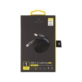 สายชาร์จ TITANV USB-C to Lightning MagCord II 27W Super Fast Charge 1M. Knitting Black