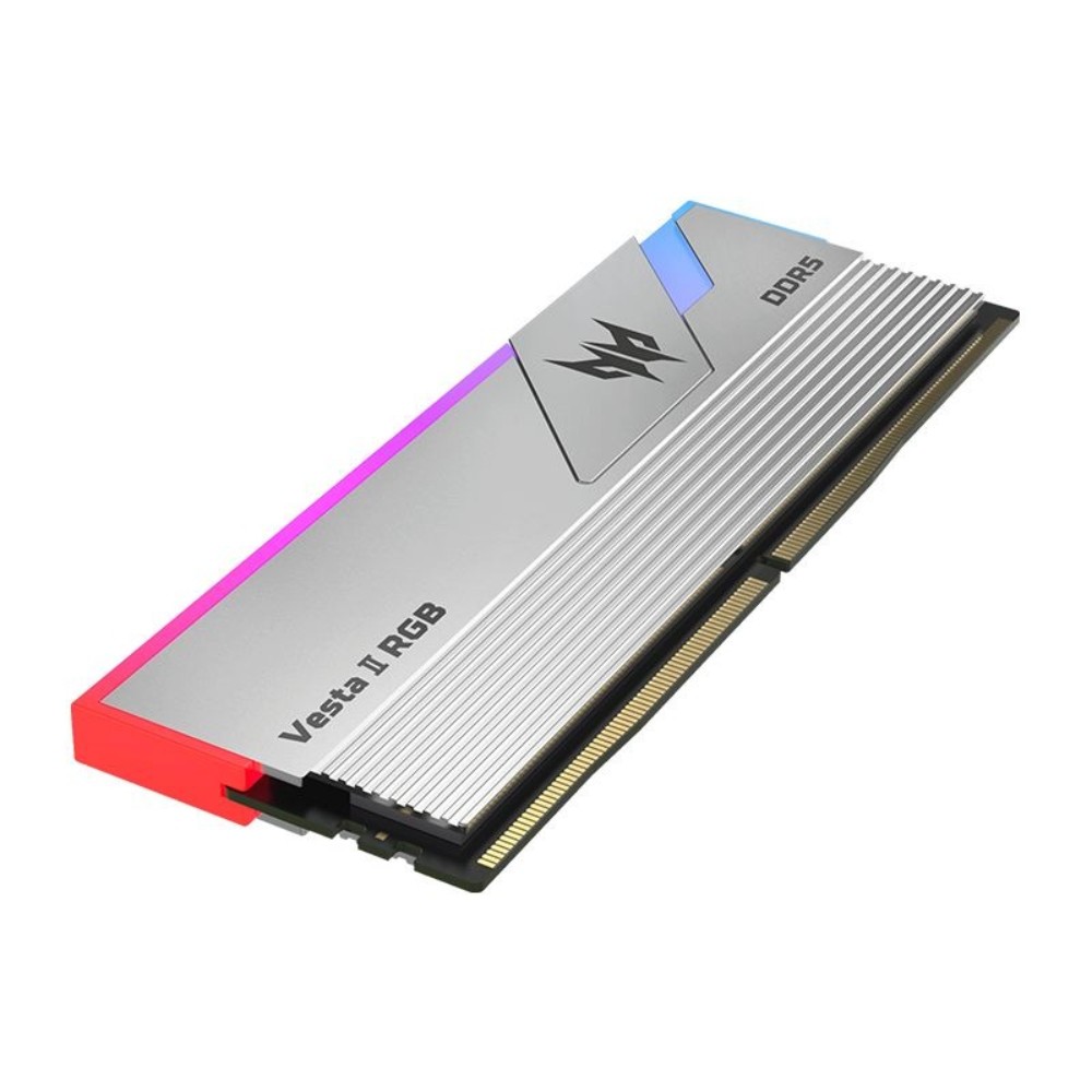 แรมพีซี ACER Predator Vesta II DDR5 32GB/6000Mhz (32x1) CL32 RGB - Silver