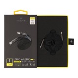 สายชาร์จ TITANV USB-C to USB-C MagCord II 60W Super Fast Charge 1M. Knitting Black