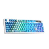 คีย์บอร์ดเกมมิ่ง Ajazz AK980 V2 Pro Crushed Ice Blue Lychee Switch
