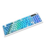 คีย์บอร์ดเกมมิ่ง Ajazz AK980 V2 Pro Crushed Ice Blue Lychee Switch