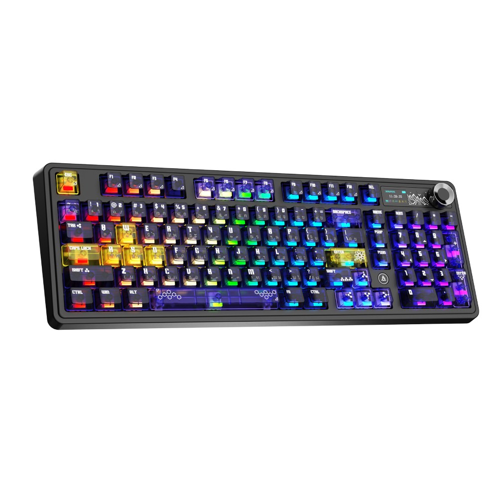 คีย์บอร์ดเกมมิ่ง Ajazz AK980 V2 Pro Lychee Switch