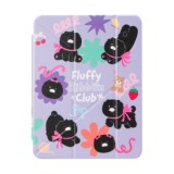 QPLUS x KAKAO Friends เคส iPad Gen 10th/11th (2025) Y Model Fluffy Ribbon Club Purple