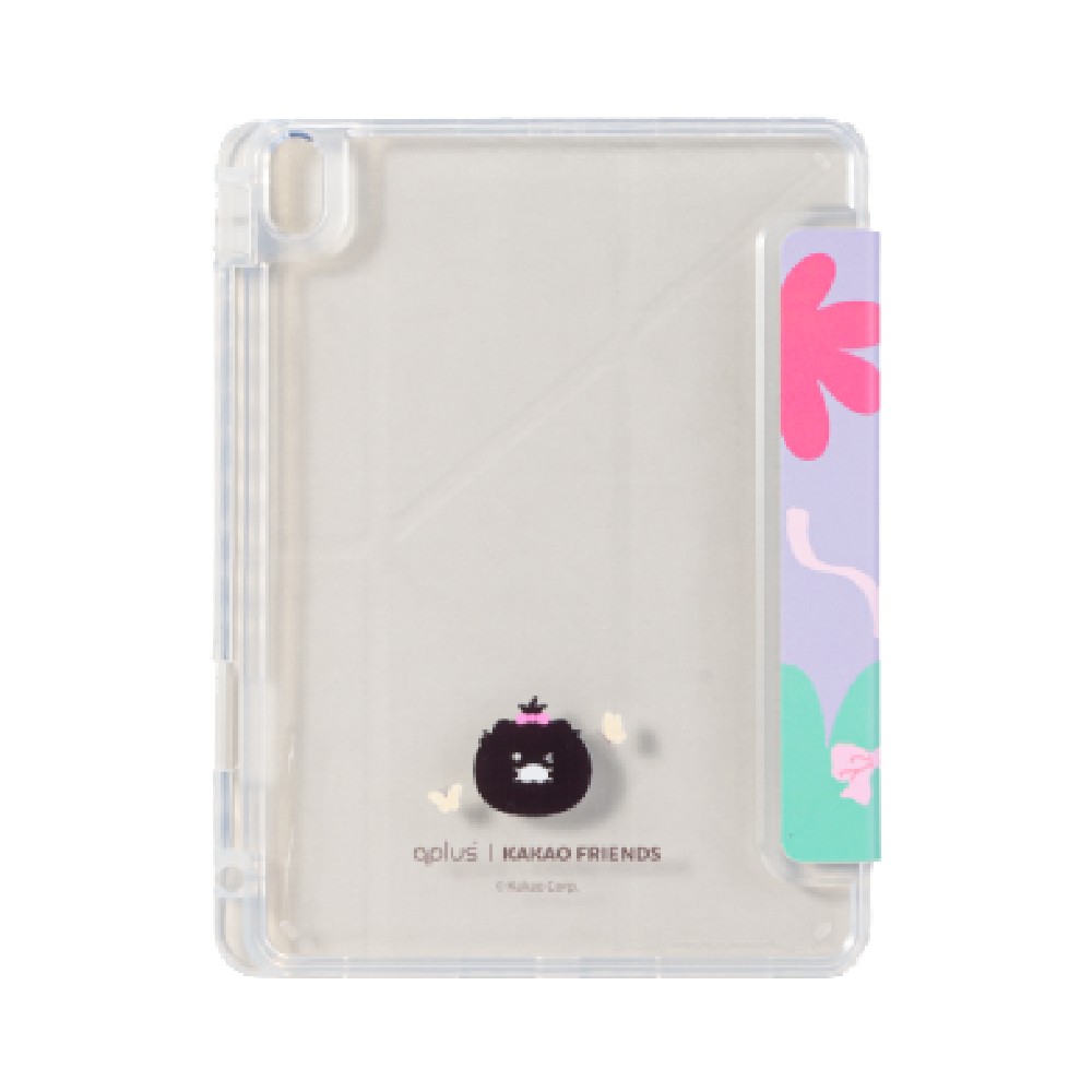QPLUS x KAKAO Friends เคส iPad Gen 10th/11th (2025) Y Model Fluffy Ribbon Club Purple