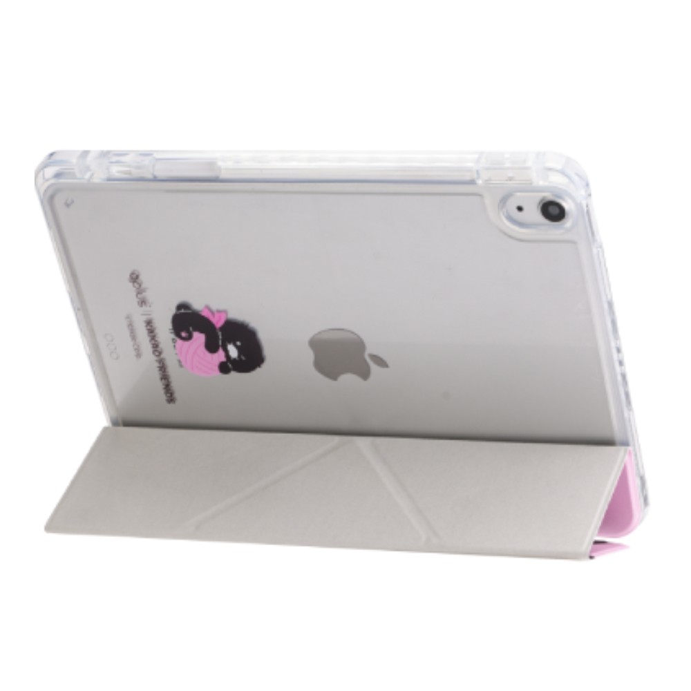 QPLUS x KAKAO Friends เคส iPad Gen 10th/11th 2025 Y Model Fluffy Ribbon Club Pink