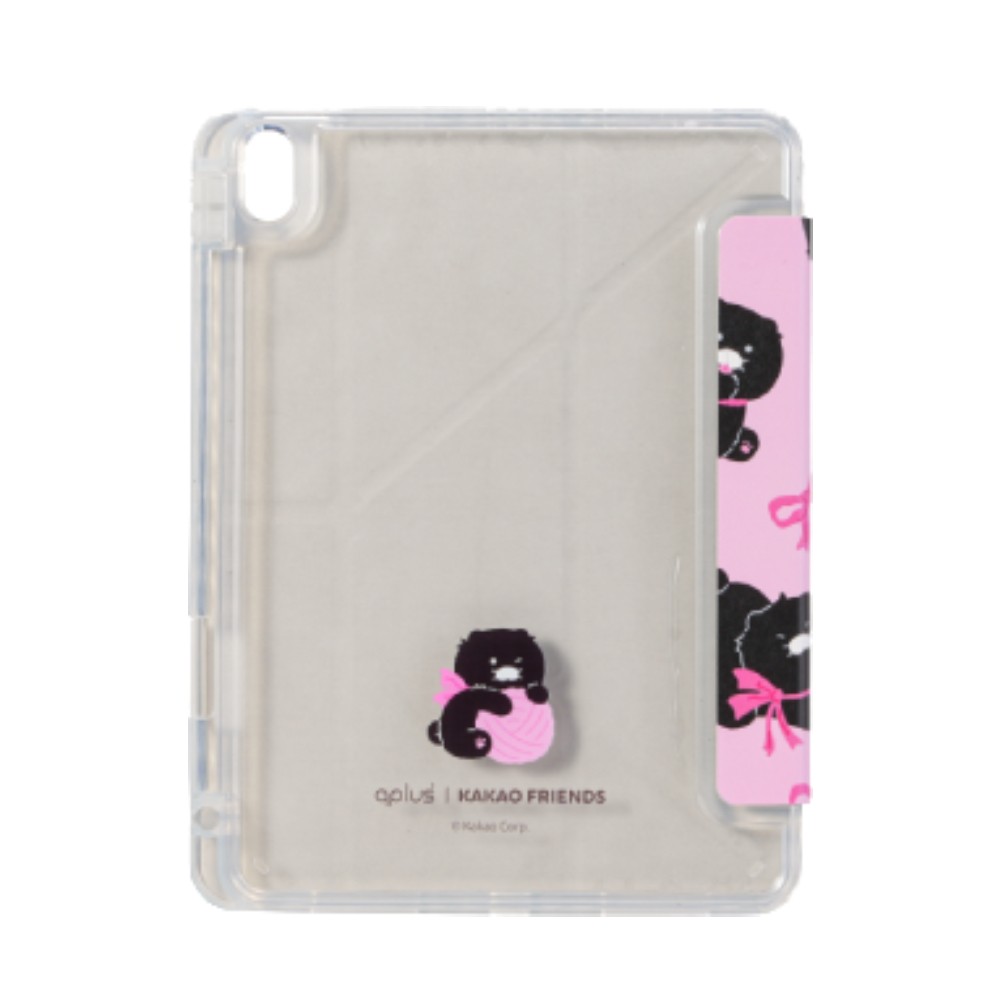 QPLUS x KAKAO Friends เคส iPad Gen 10th/11th 2025 Y Model Fluffy Ribbon Club Pink