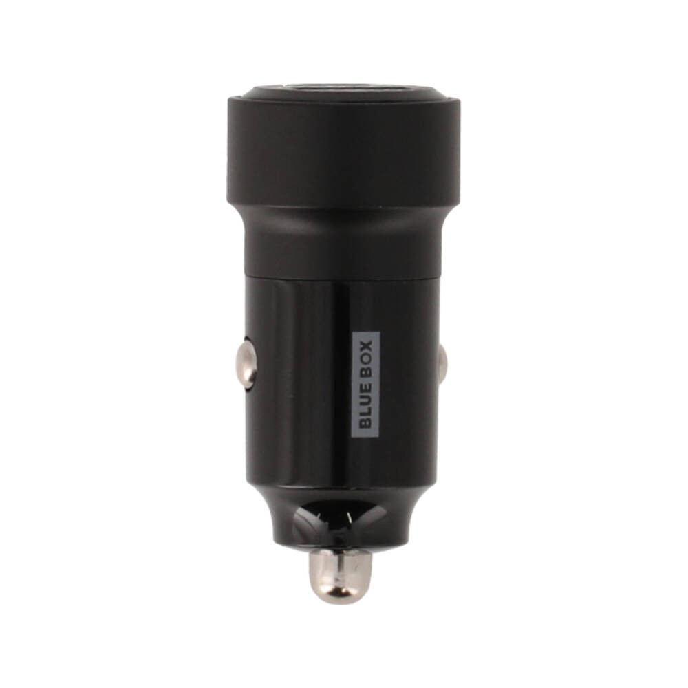 ที่ชาร์จแบตในรถ Blue Box Car Charger 1 USB-A / 1 USB-C (75W) Black (BB-CC05)