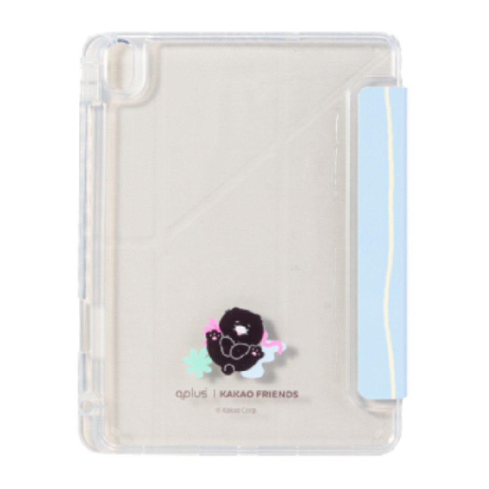 QPLUS x KAKAO Friends เคส iPad Air4/5/6/7/8 11 2026 (M2/M3/M4) Y Model Fluffy Ribbon Club Blue