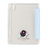 QPLUS x KAKAO Friends เคส iPad Air4/5/6/7/8 11 2026 (M2/M3/M4) Y Model Fluffy Ribbon Club Blue