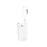 พาวเวอร์แบงค์ FOX 20,000 mAh 22.5.W 1xType-C LED Display 2-in-1 Cable 208A1 (CCC) White