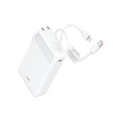พาวเวอร์แบงค์ FOX 20,000 mAh 22.5.W 1xType-C LED Display 2-in-1 Cable 208A1 (CCC) White