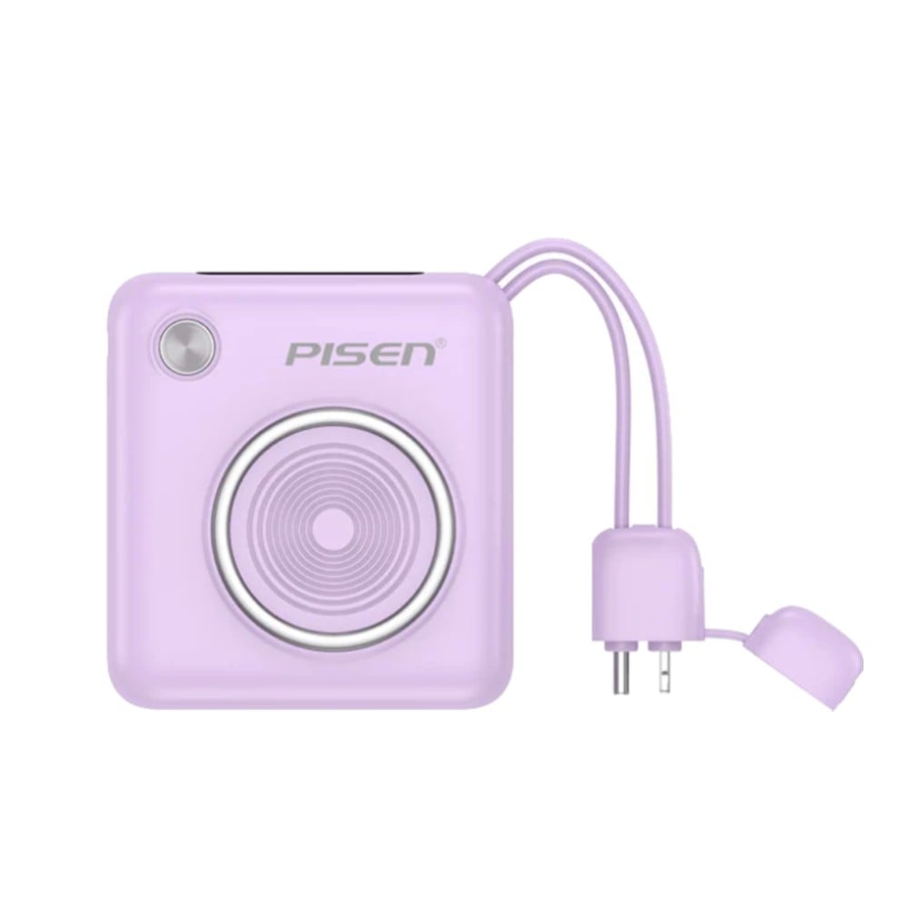 พาวเวอร์แบงค์ Pisen 10,000 mAh TP-D105 (CCC) Purple