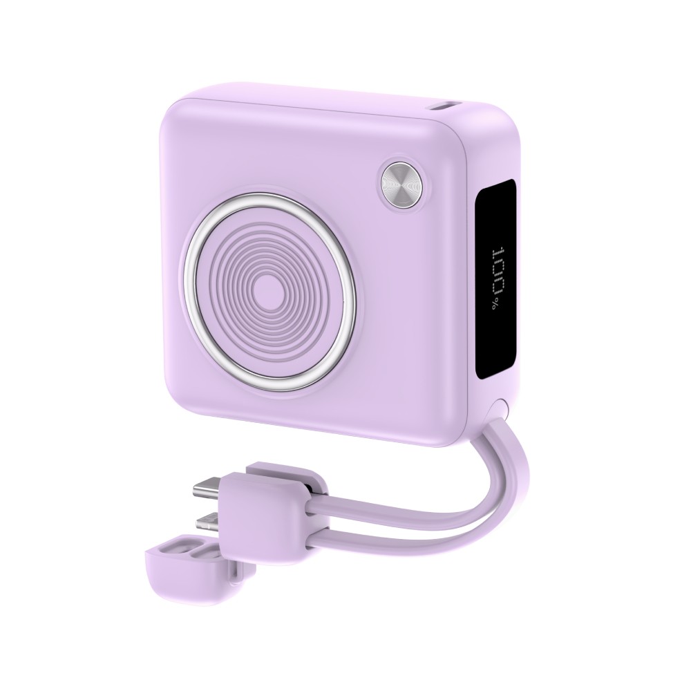 พาวเวอร์แบงค์ Pisen 10,000 mAh TP-D105 (CCC) Purple