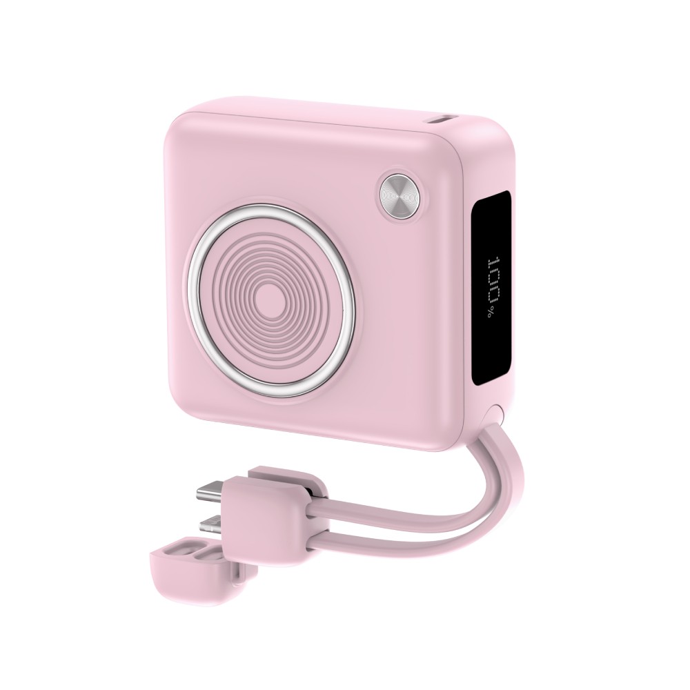 พาวเวอร์แบงค์ Pisen 10,000 mAh TP-D105 (CCC) Pink