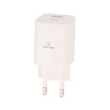 อะแดปเตอร์ TECHPRO Wall USB Charger 1 USB-C (PD45W) + USB-C to USB-A AG-401 White