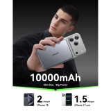 พาวเวอร์แบงค์ JOYROOM 10000mAh Ultra-Slim Metal Magnetic Wireless (JR-PBM08 Pro 20W) (CCC) Space Gray