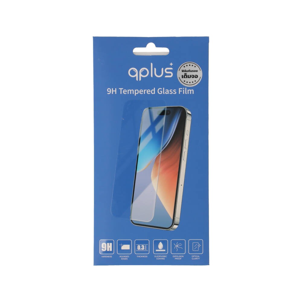ฟิล์มกันรอย QPLUS vivo Y05 TG Full Frame Clear
