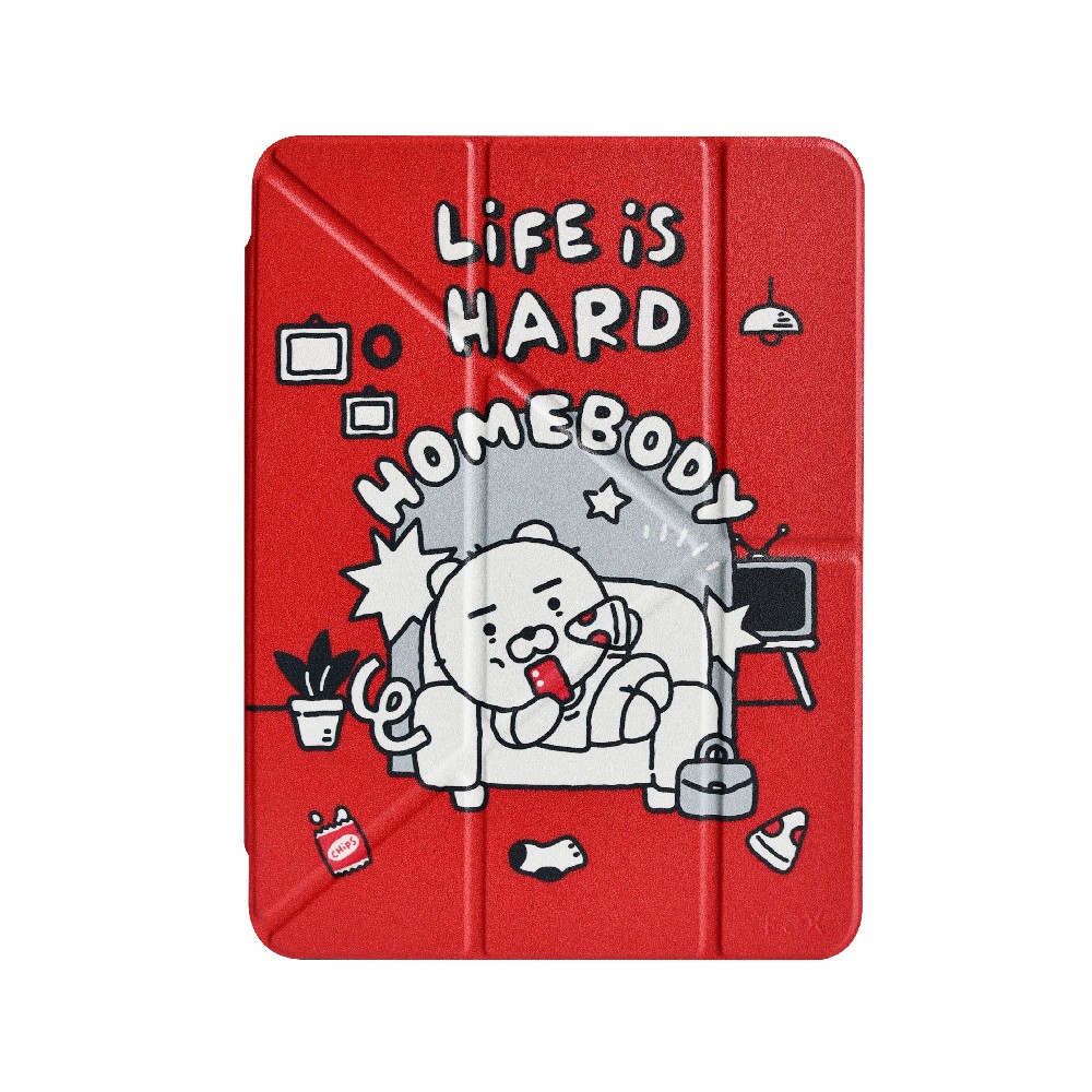 FOX x KAKAO Friends เคส iPad Air4/5/6/7/8 11 2026 Y Model life is Hard Red