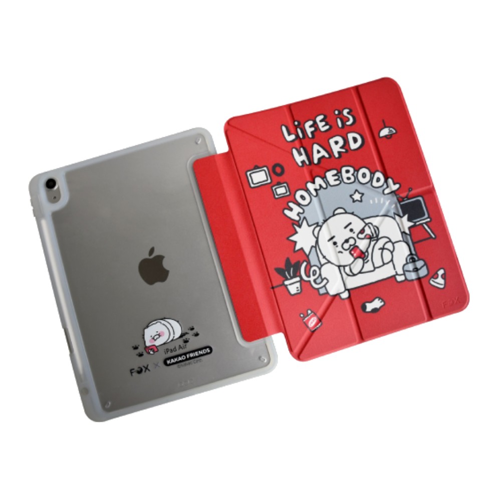 FOX x KAKAO Friends เคส iPad Air4/5/6/7/8 11 2026 Y Model life is Hard Red